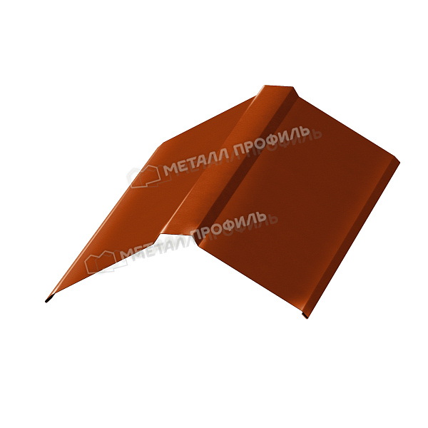 Планка конька плоского 190х190х2000 (AGNETA-20-Copper\Copper-0.5) ― приобрести по приемлемой стоимости ― 2725.8 ₽ ― в Салехарде.