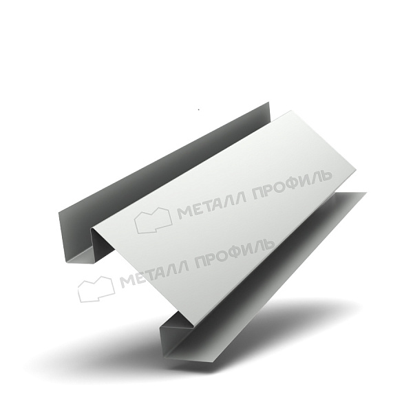 Планка угла внутреннего сложного 75х3000 (ПЭ-01-9003-0.5) ― приобрести по умеренной цене в Компании Металл Профиль.